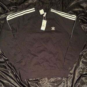 Adidas women’s Black Trefoil Crewneck Sweatshirt